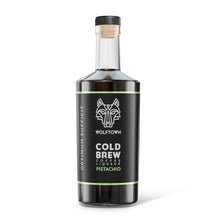 Load image into Gallery viewer, Bottle of Wolftown Cold Brew Coffee Liqueur Pistachio on a white background